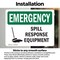 Signmission Spill Response Equipment, 7 in W x Rectangle, Vinyl Decal OS-2PACK-EM-D-57-L-10358 - alternate 5